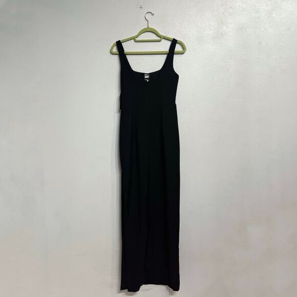 Aidan Mattox Black Cut-Out Scoop Neck Maxi Evening Gown Sz 4 NWT - Picture 10 of 13